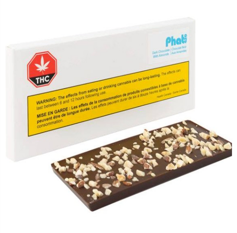 Phat420 Almond Dark Chocolate THC Infused-Morden Cannabis & Bong Shop Phat420 Edibles 30g Phat420 Almond Dark Chocolate THC Infused