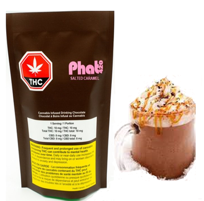 Phat420 Salted Caramel THC Drinking Choco-Morden Cannabis & Bong Shop Phat40 Edibles 55g Phat420 Salted Caramel THC Drinking Choco