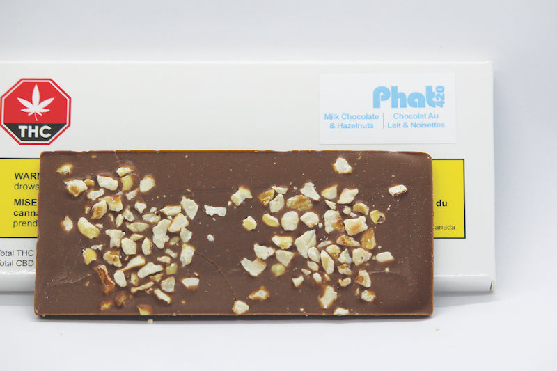 Phat420-THC Milk Chocolate w/ Hazelnut Bar-Morden Cannabis & Bong Shop Phat420 Edibles 30g Phat420-Milk Chocolate with Hazelnut Bar infused THC