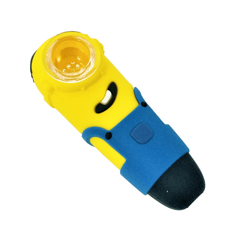 Piece Maker Silicone Minion Hand Pipe-4”-Morden Cannabis Manitoba Piece Maker Accessories Piece Maker Silicone Minion Hand Pipe-4”
