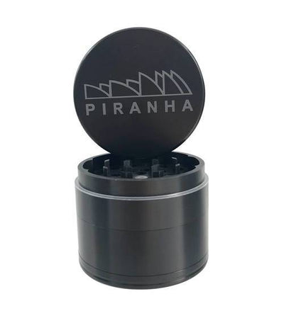Piranha 4-Piece Grinder 2.5" Morden Cannabis and Bong Shop Manitoba Piranha Accessories Gunmetal Piranha 4-Piece Grinder 2.5"