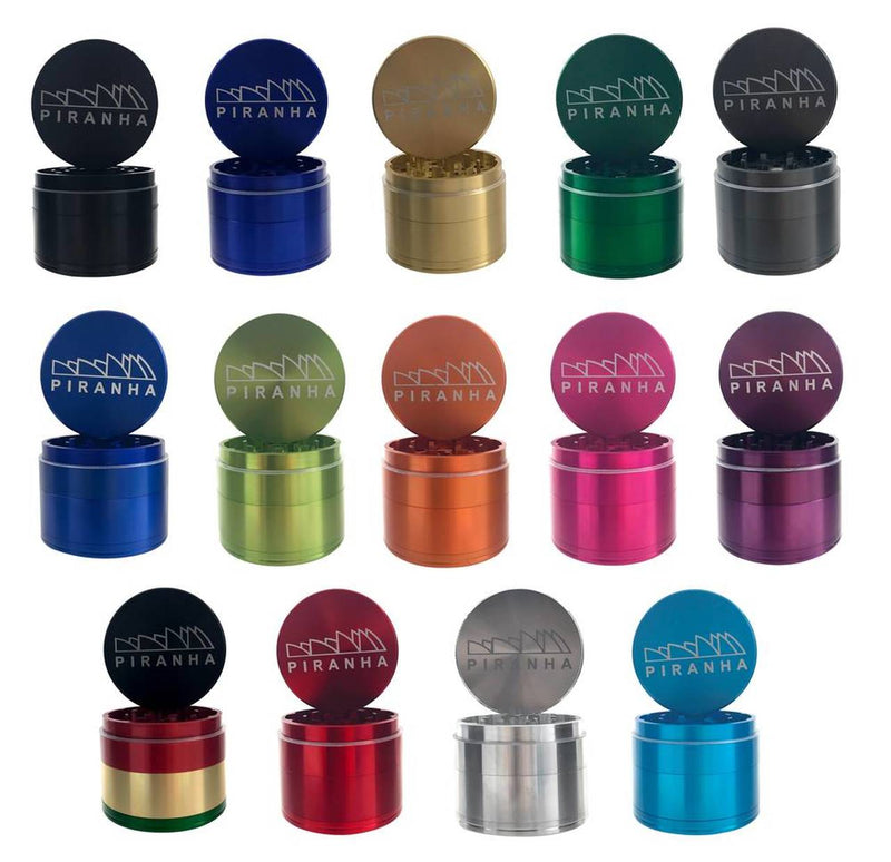 Piranha 4-Piece Grinder 2.5" Morden Cannabis and Bong Shop Manitoba Piranha Accessories Piranha 4-Piece Grinder 2.5"