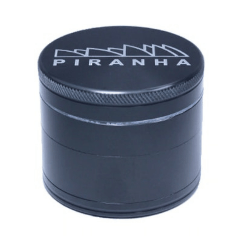 Piranha Grinder 4-Piece Pollinator 2.2" Morden Cannabis and Bong Shop Piranha Accessories Gunmetal Piranha Grinder 4-Piece Pollinator 2.2"