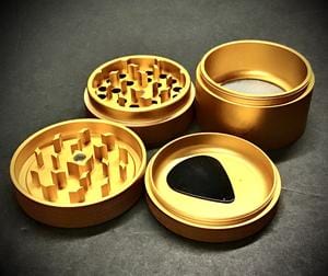 Piranha Grinder 4-Piece Pollinator 2.2" Morden Cannabis and Bong Shop Piranha Accessories Piranha Grinder 4-Piece Pollinator 2.2"