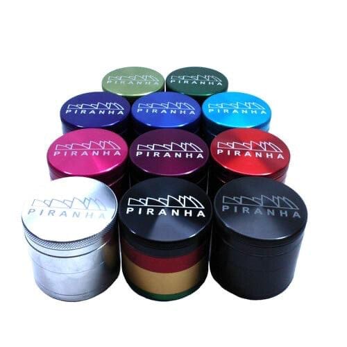 Piranha Grinder 4-Piece Pollinator 2.2" Morden Cannabis and Bong Shop Piranha Accessories Piranha Grinder 4-Piece Pollinator 2.2"