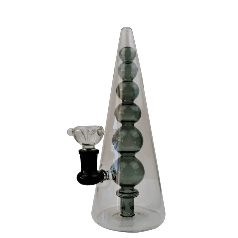 Plain Jane Glass-Sphered Pyramid Stack 12"