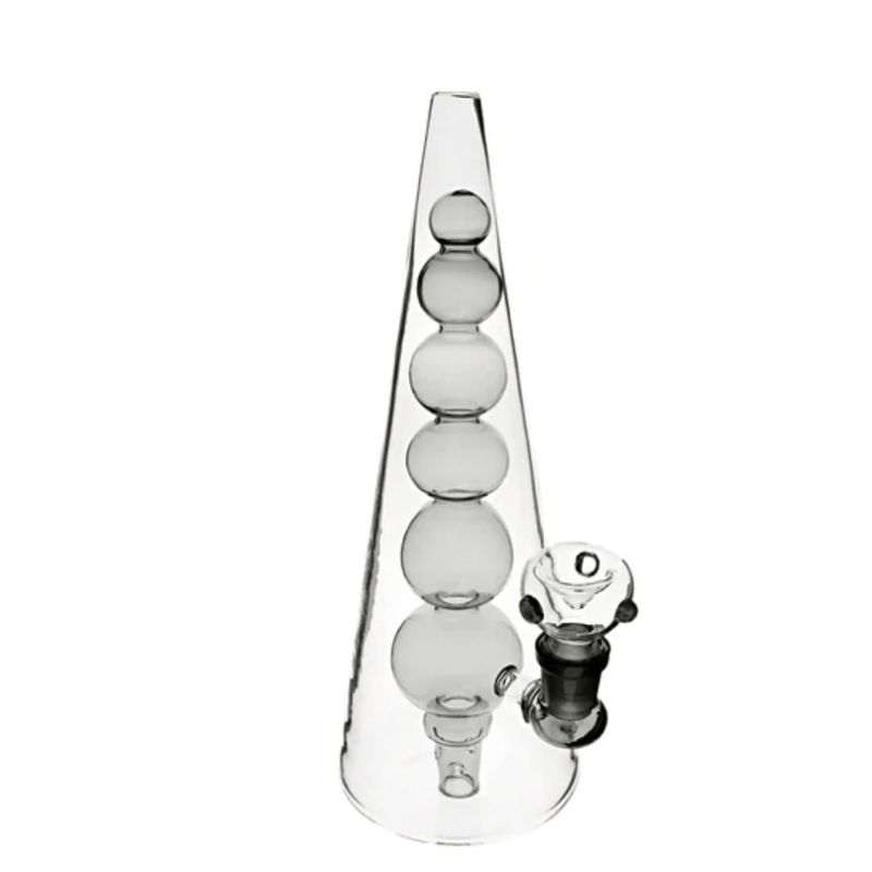 Plain Jane Glass-Sphered Pyramid Stack 12"