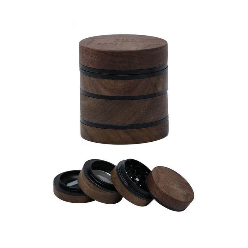 Preemo Wooden 4-piece Grinder Morden Cannabis and Bong Shop Manitoba Preemo Accessories Preemo Wooden 4-piece Grinder