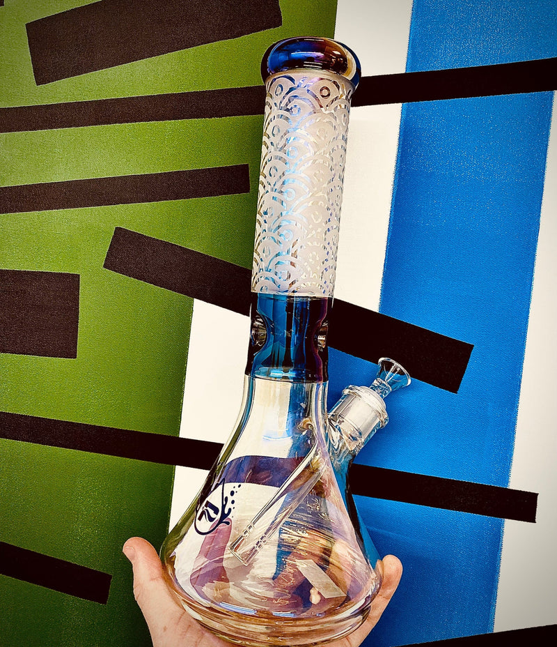 Pulsar GQ Beaker w/ 3 Ice Pinch-12.75"