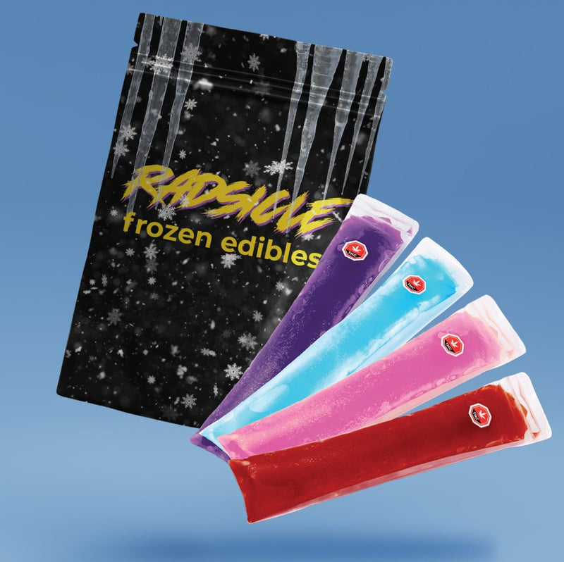 Radsicle Blue Raspberry Freezies Cannabis-Morden Cannabis & Bong Shop Radsicle Edibles 88ml / 10mg Blue Raspberry Freezies by Radsicle