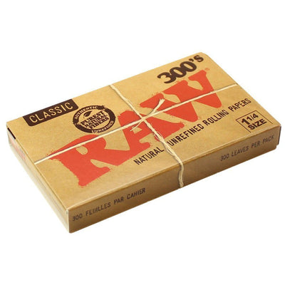 RAW 300s Natural Unrefined Classic Rolling Paper-Morden Cannabis MB RAW Accessories RAW 300s Natural Unrefined Classic Rolling Paper 1/14"