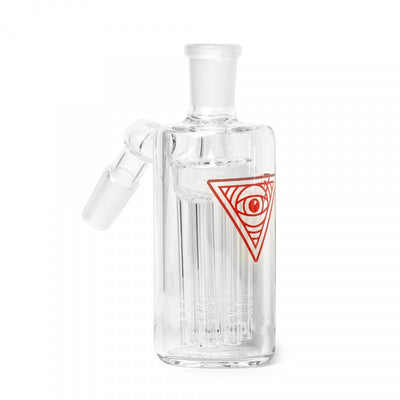 Red Eye Glass 14mm 45° Ash Catcher 6-Arm Tree Perc-Morden Cannabis MB Red Eye Tek Accessories Red Eye Glass 14mm 45° Ash Catcher w/6-Arm Tree Perc
