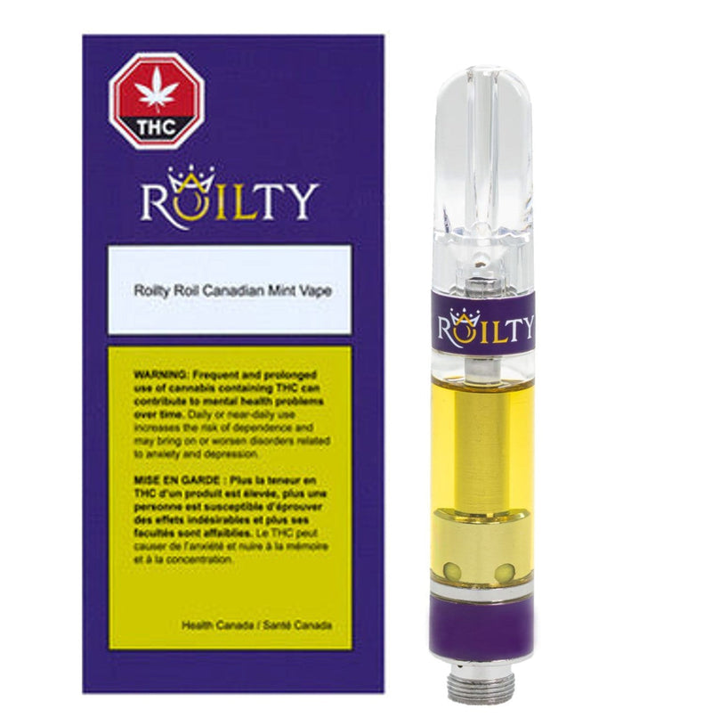Roil Canadian Mint 510 Vape Cartridge by Roilty- Morden Cannabis Roilty 510 Cartridges 1g Roil Canadian Mint 510 Vape Cartridge by Roilty