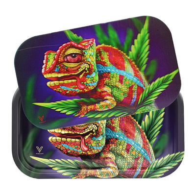 Roll N Go Metal Tray w/Lid-Cloud 9 Chameleon-Morden Cannabis Manitoba Roll N Go Accessories Medium Roll N Go Metal Tray w/Magnetic Lid-Cloud 9 Chameleon
