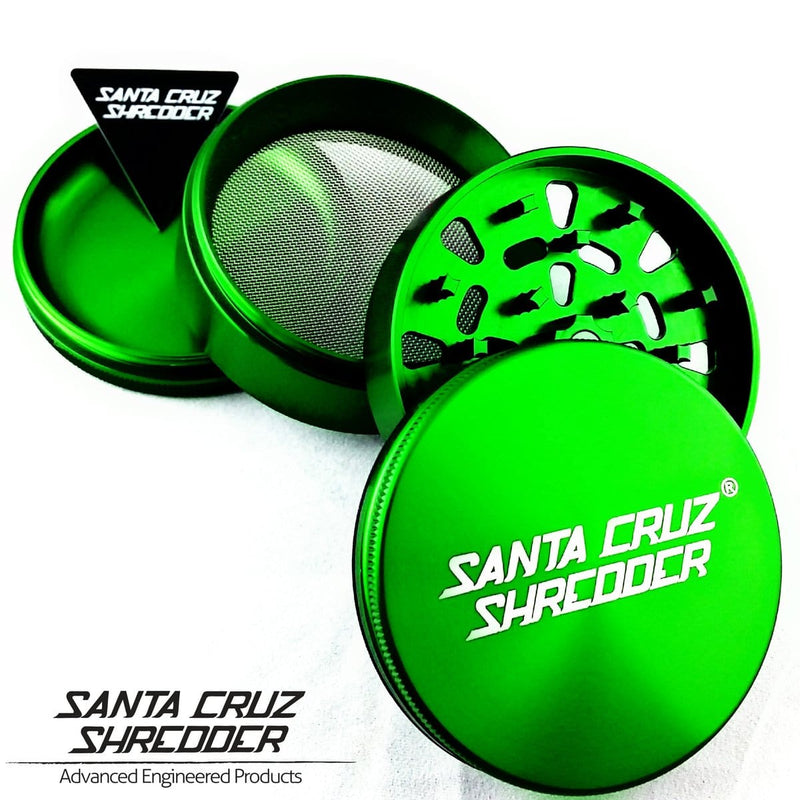 Santa Cruz  4-Piece Herb Grinder-2.2” Morden Cannabis and Bong Shop Santa Cruz Accessories Green Santa Cruz  4-Piece Herb Grinder-2.2”