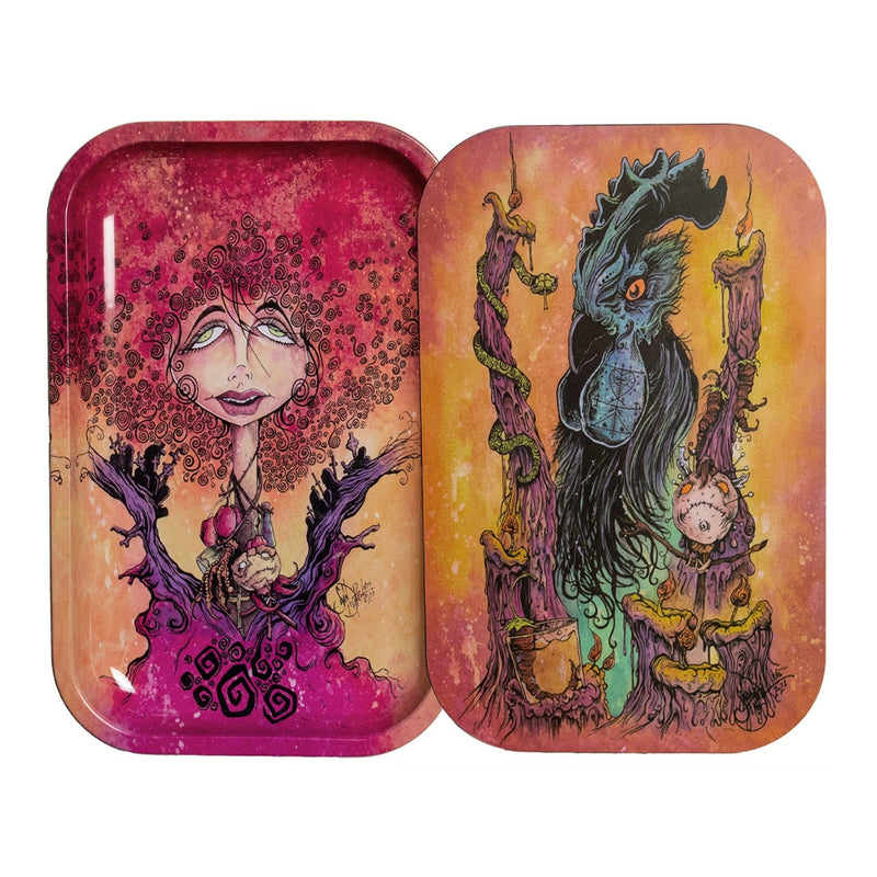 Sean Dietrich Metal Rolling Tray-Maman Bridgitte-Morden Cannabis Manitoba Sean Dietrich Accessories Sean Dietrich Metal Rolling Tray w/Magnetic Lid-Maman Bridgitte