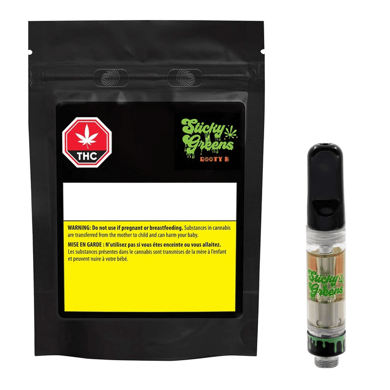 Sticky Greens 510 Cartridges 1g Rooty B 510 Cartridge Sticky Greens-Morden Vape SuperStore & Cannabis 