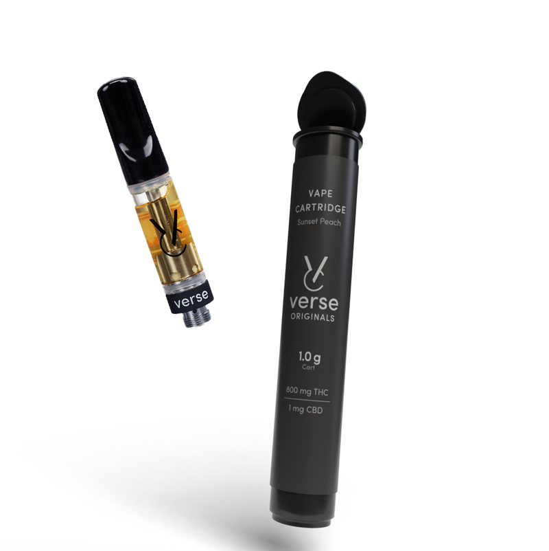 Sunset Peach 510 Vape Cartridge by Verse Originals- Morden Cannabis Verse Originals Concentrate 1g Sunset Peach 510 Vape Cartridge by Verse Originals
