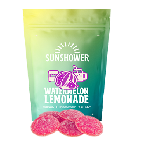 Sunshower Watermelon Lemonade Soft Chew THC Gummies-Morden Cannabis Sunshower Edibles 5 x 2mg Sunshower Watermelon Lemonade Soft Chew Gummies by Dynaleo