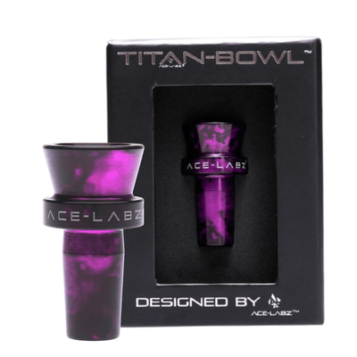 Titan Bowl by Ace Labz-Unbreakable-Morden Cannabis & Bong Shop Ace-Labz Bowls Black Purple Titan Bowl by Ace Labz-Unbreakable