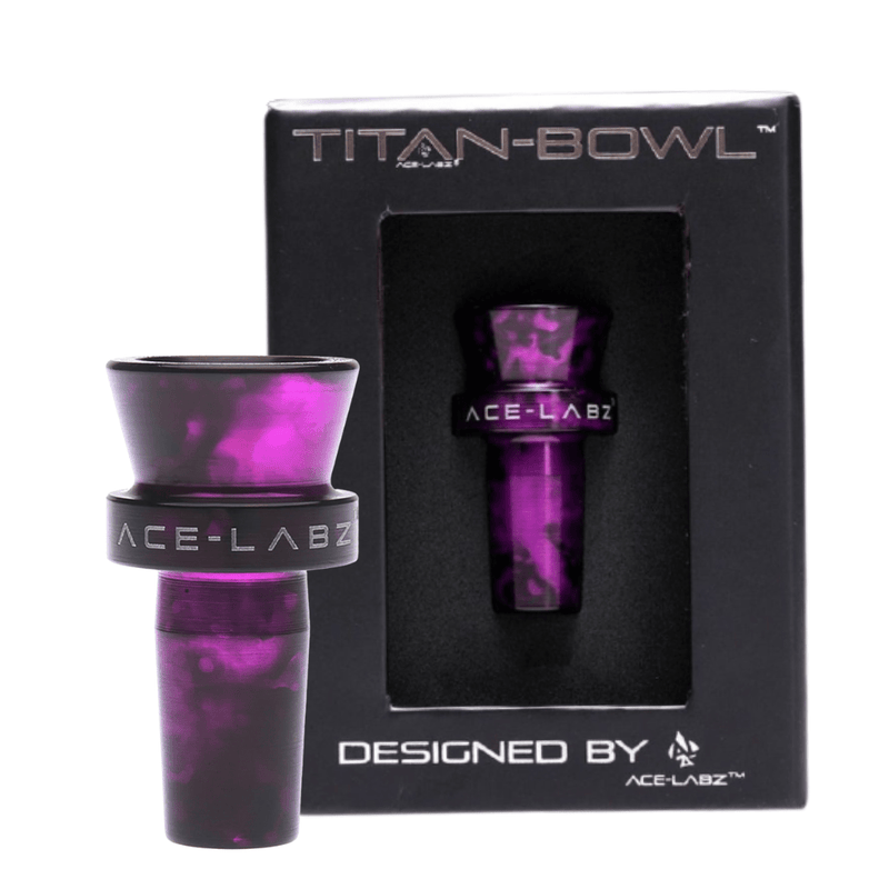 Titan Bowl by Ace Labz-Unbreakable-Morden Cannabis & Bong Shop Ace-Labz Bowls Black Purple Titan Bowl by Ace Labz-Unbreakable