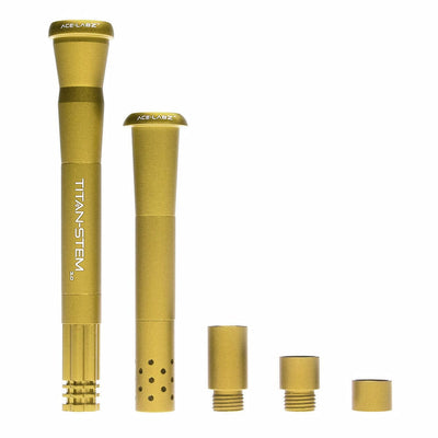 Titan Stem 3.0 Kit by Ace Labz-Morden Cannabis & Bong Shop Manitoba Ace-Labz Downstems Gold Titan Stem 3.0 Kit by Ace Labz