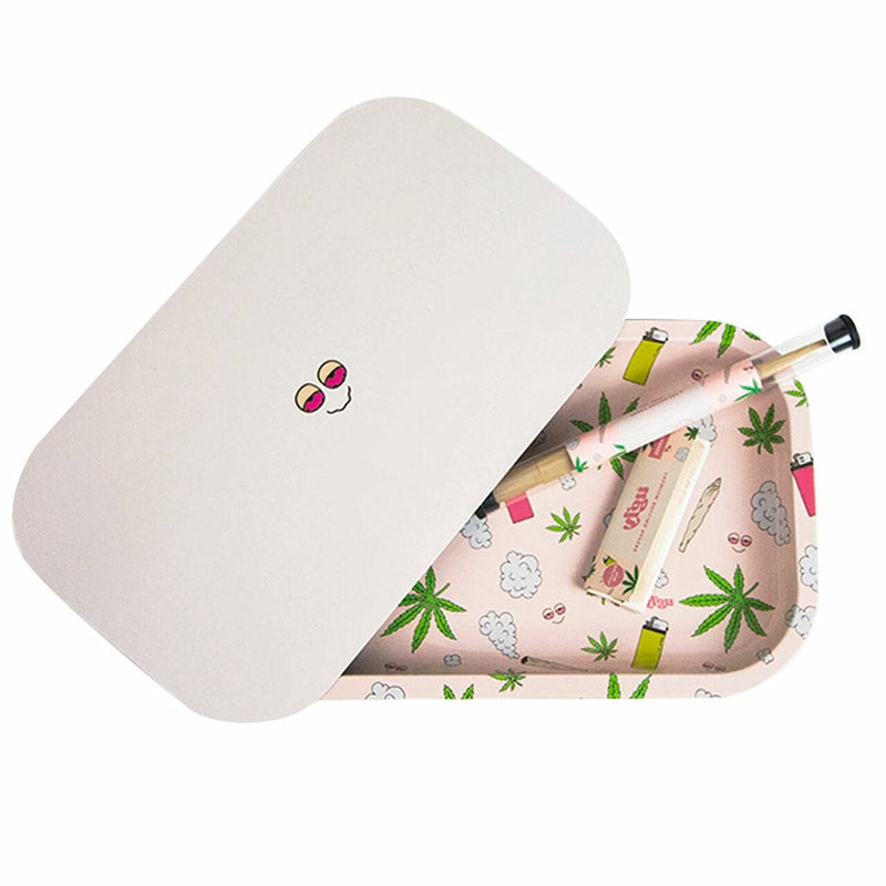 Ugly House "Pot Pattern" Tray Bundle-Morden Cannabis & Bong Shop Ugly House Accessories Ugly House "Pot Pattern" Tray Bundle w/Magnetic Lid