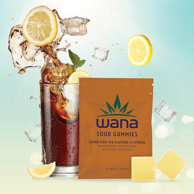 Wana Brands Edibles 2/pkg Wana Quick Lemon Iced Tea Hybrid Gummies-Morden Vape & Cannabis MB