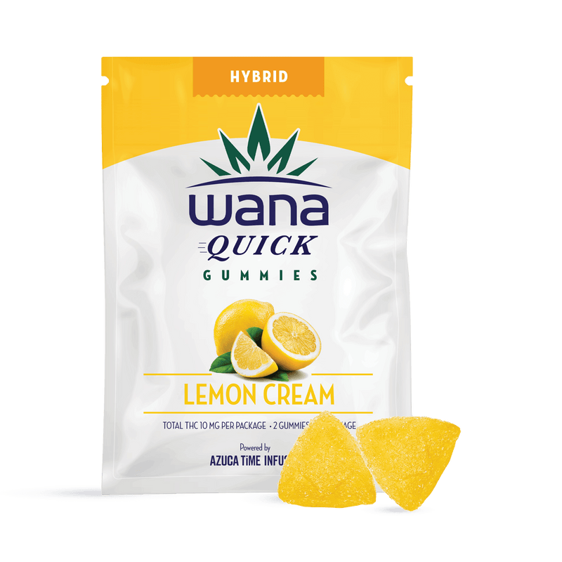 Wana Brands Edibles Wanna Quick Lemon Cream THC Gummies-Morden Cannabis & Vape SuperStore