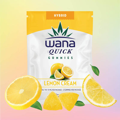 Wana Brands Edibles Wanna Quick Lemon Cream THC Gummies-Morden Cannabis & Vape SuperStore