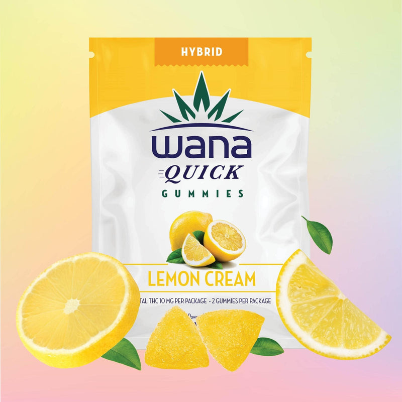 Wana Brands Edibles Wanna Quick Lemon Cream THC Gummies-Morden Cannabis & Vape SuperStore