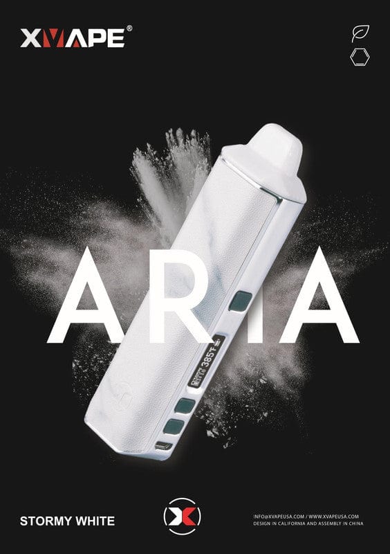 XVAPE Aria Dab & Dry Herb Vaporizer-Morden Cannabis & Bong Shop Xvape Accessories Stormy White XVAPE Aria Dab & Dry Herb Vaporizer