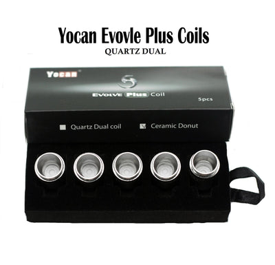 Yocan Evolve Plus Dual Quartz Coil-Morden Cannabis & Bong Shop Yocan Accessories Dual Quartz Yocan Evolve Plus Dual Quartz Coil